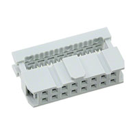 Assmann WSW Components - AWP 16-7240-T - IDC SOCKET 16POS W/O STR GOLD