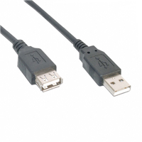 Assmann WSW Components - AK669/2-50-BLACK - CABLE USB 2.0 A-A M-F BLACK 5M