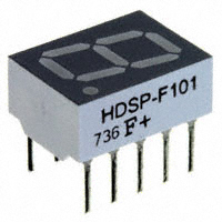Broadcom Limited - HDSP-F101 - LED 7-SEG 10MM CA RED RHD