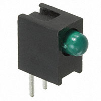 Broadcom Limited - HLMP-1640-B00A2 - LED 3MM 5V GAP GREEN RA HOUSING