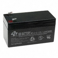 B B Battery - BP1.2-12-T1 - BATTERY LEAD ACID 12V 1.2AH