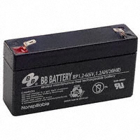 B B Battery - BP1.2-6-T1 - BATTERY LEAD ACID 6V 1.2AH