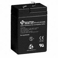 B B Battery - BP4-6-T1 - BATTERY LEAD ACID 6V 4AH