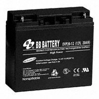 B B Battery - EVP20-12-B1 - BATTERY LEAD ACID 12V 20AH