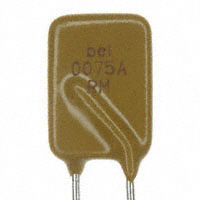 Bel Fuse Inc. - 0ZRM0075AF1E - PTC RESET 0.75A 120VAC/VDC RAD