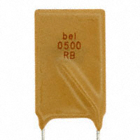 Bel Fuse Inc. - 0ZRB0500FF1A - PTC RESETTABLE 30V 5.00A RADIAL