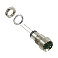 Bivar Inc. - MPR5GD - PNL MNT W/ WIRE 568NM 25MCD GRN