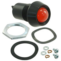 Bivar Inc. - PM5-A20R110V - PANEL MOUNT ASSEM 25.4MM RED