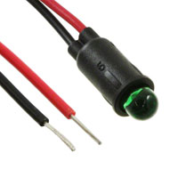 Bivar Inc. - PM5GTW12.0 - PNL MNT GREEN 20MA W/WIRE 12"