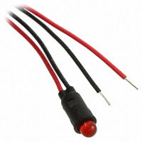 Bivar Inc. - PM5RDW12.0 - PNL MNT RED 20MA W/WIRE 12"