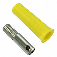 Cal Test Electronics - CT2215-4 - 4MM JACK, DIY SCREW - YELLOW