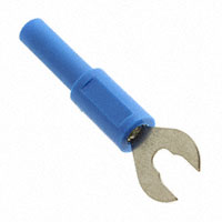Cal Test Electronics - CT2553-6 - ADAPTER, 6MM SPADE 4MM J - BLUE
