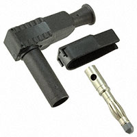 Cal Test Electronics - CT3203-0 - DIY 4MM SHTH RA PLUG - BLACK