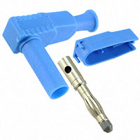 Cal Test Electronics - CT3203-6 - DIY 4MM SHTH RA PLUG - BLUE