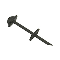 Cal Test Electronics - CT2847 - HOLDING ROD MICROCLIP BLACK