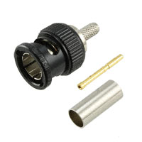 Winchester Electronics - HBC1855A - CONN HDBNC PLUG STR 75 OHM CRIMP