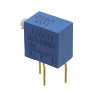 Bourns Inc. - 3260H-1-202 - TRIMMER 2K OHM 0.25W PC PIN