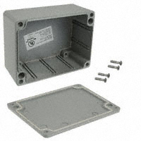 Bud Industries - AN-1304-G - BOX ALUM GRAY 4.54"L X 3.54"W