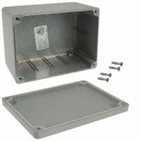 Bud Industries - AN-1305-G - BOX ALUM GRAY 5.83"L X 4.25"W