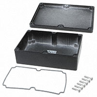 Bud Industries - AN-1306-AB - BOX ALUM BLACK 6.73"L X 4.67"W