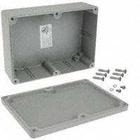 Bud Industries - AN-1306-G - BOX ALUM GRAY 6.73"L X 4.67"W