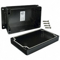 Bud Industries - AN-2816-B - BOX ALUM BLACK 6.29"L X 3.93"W