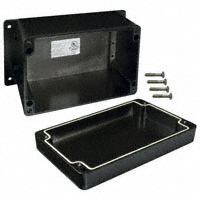 Bud Industries - AN-2817-B - BOX ALUM BLACK 6.29"L X 3.93"W