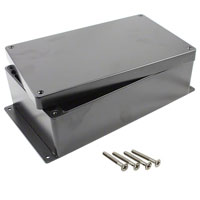 Bud Industries - AN-2823-B - BOX ALUM BLACK 10.24"L X 6.3"W