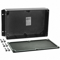 Bud Industries - AN-2857-B - BOX ALUM BLACK 8.75"L X 5.75"W