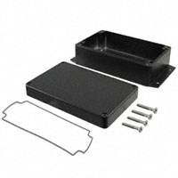 Bud Industries - AN-2866-AB - BOX ALUM BLACK 6.3"L X 3.94"W