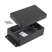 Bud Industries - AN-2866-B - BOX ALUM BLACK 6.3"L X 3.94"W