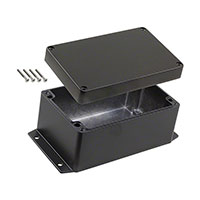 Bud Industries - AN-2867-B - BOX ALUM BLACK 6.3"L X 3.94"W