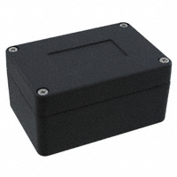 Bud Industries - AN-2900 - BOX ALUM BLACK 3.95"L X 3.02"W