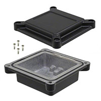 Bud Industries - ANS-3801-B - BOX ALUM BLACK 3.79"L X 3.79"W
