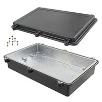 Bud Industries - ANS-3809-B - BOX ALUM BLACK 10.79"L X 6.81"W