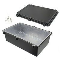 Bud Industries - ANS-3811-B - BOX ALUM BLACK 10.79"L X 6.81"W