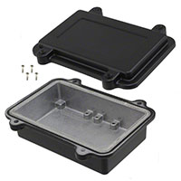 Bud Industries - ANS-3813-B - BOX ALUM BLACK 5.91"L X 3.94"W