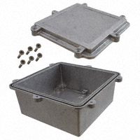 Bud Industries - ANS-3827 - BOX ALUM NATURAL 6.38"L X 6.38"W