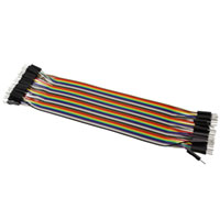 Bud Industries - BC-32627 - 40PIN RIBBON DBL MALE CBL 20CM