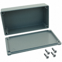 Bud Industries - CU-124-G - BOX ALUM GRAY 4.38"L X 2.38"W