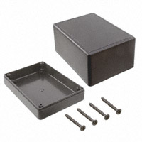 Bud Industries - CU-1476 - BOX ABS BLACK 4.5"L X 3.25"W