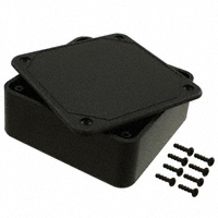 Bud Industries - CU-3242 - BOX ABS BLACK 3.35"L X 3.35"W