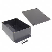 Bud Industries - CU-3283-MB - BOX ABS BLACK 6.11"L X 4.61"W