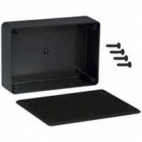 Bud Industries - CU-389 - BOX ABS BLACK 5.07"L X 3.57"W