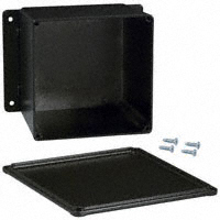 Bud Industries - CU-4475-B - BOX ALUM BLACK 4.75"L X 4.75"W