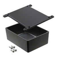 Bud Industries - CU-5471-B - BOX ALUM BLACK 4.33"L X 3.25"W