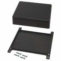 Bud Industries - CU-5473-B - BOX ALUM BLACK 4.69"L X 3.69"W