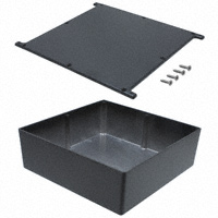 Bud Industries - CU-5478-B - BOX ALUM BLACK 7.5"L X 7.5"W