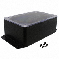 Bud Industries - CUR-3281-CMB - BOX ABS BLACK/CLR 4.6"L X 3.1"W