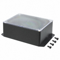 Bud Industries - CUR-3283-CMB - BOX ABS BLK/CLR 6.11"L X 4.61"W